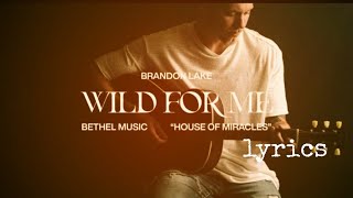 Wild For Me - Brandon Lake | House of Miracles | lyrics