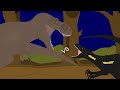 T-Rex vs indoraptor // dinosaur battle // stick nodes pro animation