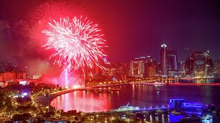 Bakıda yeni il atəşfəşanlığı 2025 4K🎄 : New Year's fireworks in Baku 2025 🎆 🎉