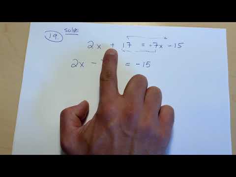 What is a mathematical sentence with an equal sign?