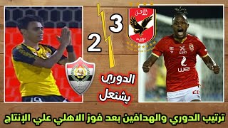ترتيب الدوري المصري اليوم وترتيب الهدافين بعد فوز الاهلي على الانتاج الحربي 2/3 بريمونتادا نارية