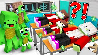 Maizen FAMILY is FAKING SICK to PRANK Mikey FAMILY in Minecraft! - Parody Story(JJ and Mikey TV)