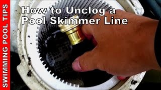 How to Unclog a Pool Skimmer Line, Pool Pump Not Priming Part 7