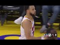 steph curry shocks himself after he can t miss from 3 going 8 8 vs 76ers