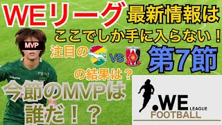 【WEリーグフットボール】第7節　今週のMVP、試合結果、ベストイレブン、美女注目選手！