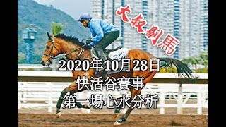 『大叔剔馬』香港賽馬 快活谷賽事 2020年10月28日 第一場賽事分析