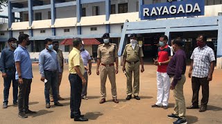 Why did District Collector visit Rayagada Railway Station