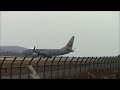 jal ja328j 離陸　　　岡山空港　　okayama airport　２０１５年１月