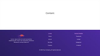 Bootstrap 5 Responsive Footer Design | How to create Responsive Footer