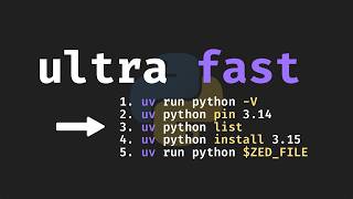 Python with UV is ULTRA Fast