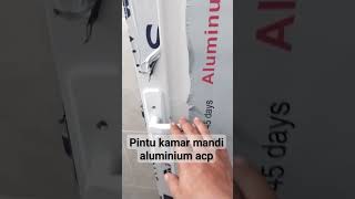 pintu kamar mandi aluminium acp dg kunci model terbaru