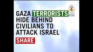 Gaza Terrorists Fire Rockets from Civilian Areas