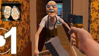 Grandpa And Granny Escape - Gameplay Walkthrough Part 1 - Chapter 1 (iOS, Android)