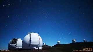 ハワイ・マウナケア星空ライブカメラ 2023年8月4日UTの流星ダイジェスト/Meteors over Maunakea, Hawaii, 4 Aug 2023 UT