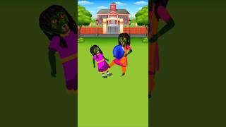 छोटी चुड़ैल को भगवान जी ने दिया बहुत सारे गुब्बारे🎈l Chudail Cartoon l #shorts #cartoon #comedy