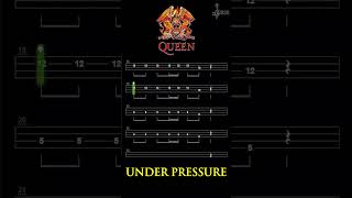 Under Pressure Bass Line By Queen @ChamisBass #chamisbass #basstabs #queen_bass #queen #johndeacon