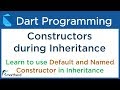 Dart Constructors in Inheritance: Default and Named Constructors. Dart for Flutter #9.5