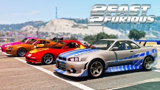 2 FAST 2 FURIOUS First Race / Movie Remake - BeamNG.drive