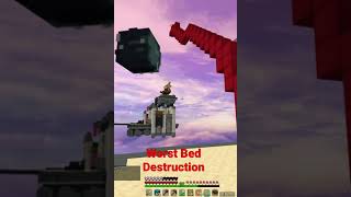 Worst Bed Destruction #shorts #bedwars