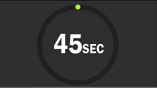 45 seconds countdown timer
