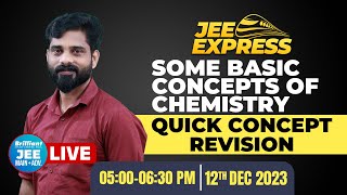 JEE EXPRESS | Quick Concept Revision | Some Basic Concepts Of Chemistry | Live