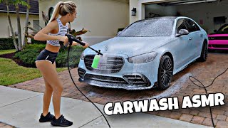 Washing My Daily Driver S-CLASS ASMR