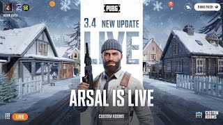 ARSAL is live with new 3.5 update pubg Mobile Winter Theme Mod  🎮 Road To 1K Sub