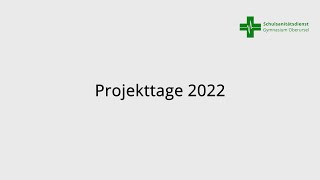 Schulsanitätsdienst Gymnasium Oberursel | Projekttage 2022