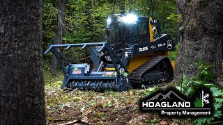 JOHN DEERE 325G WITH LOFTNESS COMMERCIAL FORESTRY MULCHING HEAD |LAND CLEARING|