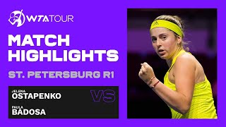 Jelena Ostapenko vs. Paula Badosa Gibert | 2021 St. Petersburg Round 1 | WTA Match Highlights