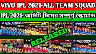 IPL 2021-All teams Final squad | IPL 2021 All Teams Full squad | Ipl 2021 All Teams Confirm squad.