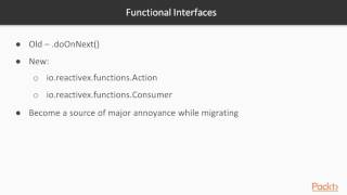 Reactive Programming for Android : Differences Between the Versions | packtpub.com