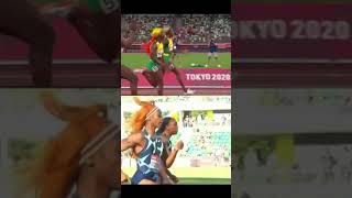 Thompson-Herah vs ShaCarriRichardson ⚡️ #athletics #Olympics #track #running #speed #100mrace