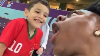 Speed asked to the kid "who is better MESSI or RONALDO ? "