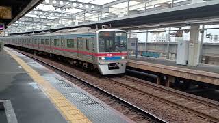 京成3700形3758編成65K京成本線経由快速成田空港行き八広駅(KS47)通過