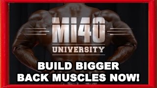 Build Bigger Back Muscles, Back Muscle External Rotation Exercise for Growth