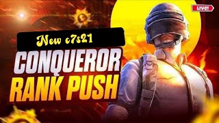 FINALLY CONQUEROR DONE😍RUSH GAMEPLAY 🔥CONQUEROR LOBBY 😳 BGMI LIVE RANK PUSH !! #bgmi #pubgmobile