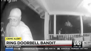 RING doorbell thief caught on camera