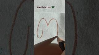 Bubble letter 'M' | calligraphy | @PaintTheFont #shorts #viralvideo #PTFart