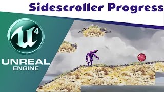 UE4 Sidescroller progress Clouds and basic enemy