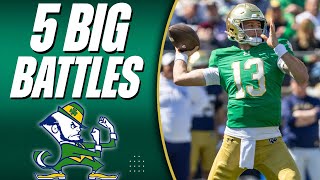 The Most IMPORTANT Position Battles To Watch For Notre Dame Football...