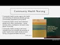 Community health nursing vision, roles and capacities for transforming health systems