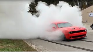 Hellcat Redeye does INSANE burnout at Fast Lane Performance!