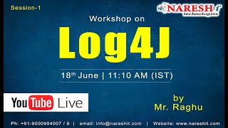 Log4J Tutorial | by Mr. Raghu | Live Session- 2