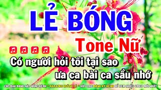 Karaoke Lẻ Bóng - Tone Nữ Em Nhạc Sống Mới | Karaoke Huỳnh Lê