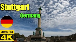 Stuttgart Walking Tour | 4K 60fps | Stuttgart Germany | Real Walking
