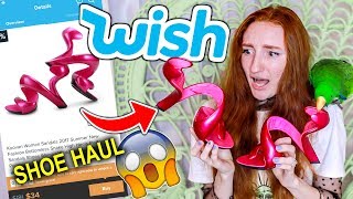 I WORE SHOES FROM WISH FOR A WEEK!!! A VERY EXTRA SHOE HAUL 2019 (and also slightly embarrassing)