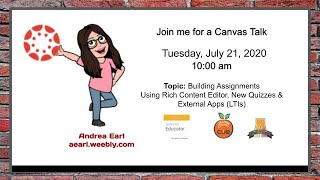 Getting Started with CANVAS LMS Part 2 Live