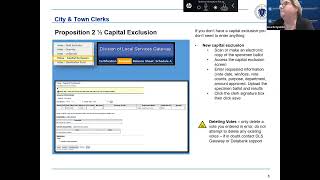 City/Town Clerks Webinar: Submitting Proposition 2 ½ Votes Using DLS Gateway