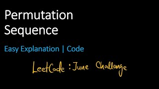 Permutation Sequence | Leetcode 60 | Java #PermutationSequence #Leetcode